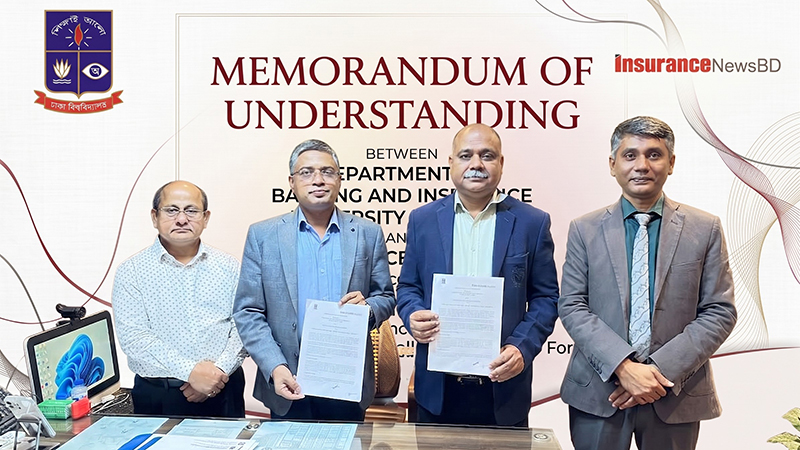 Department of Banking and Insurance of Dhaka University and Insurance News BD Sign MoU for Insurance Industry Research